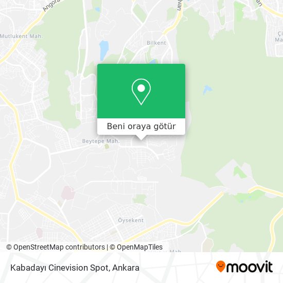 Kabadayı Cinevision Spot harita