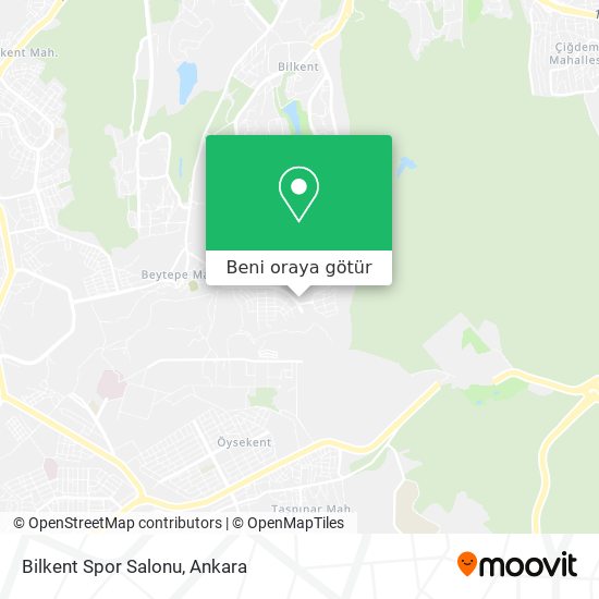 Bilkent Spor Salonu harita