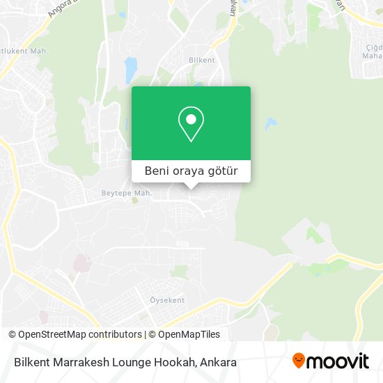 Bilkent Marrakesh Lounge Hookah harita