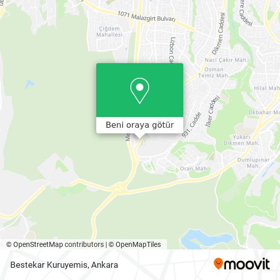Bestekar Kuruyemis harita