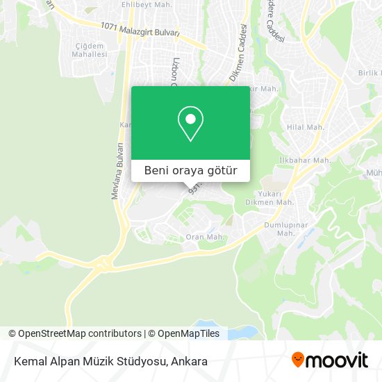 Kemal Alpan Müzik Stüdyosu harita