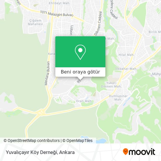 Yuvalıçayır Köy Derneği harita
