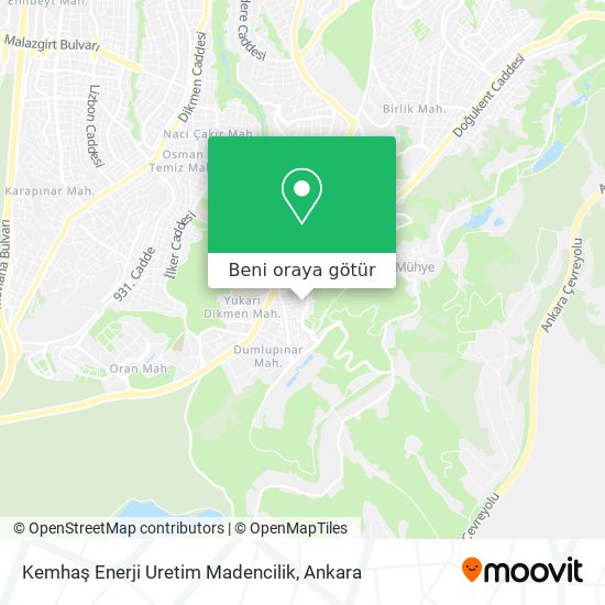 Kemhaş Enerji Uretim Madencilik harita
