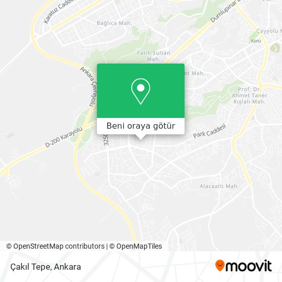 Çakıl Tepe harita