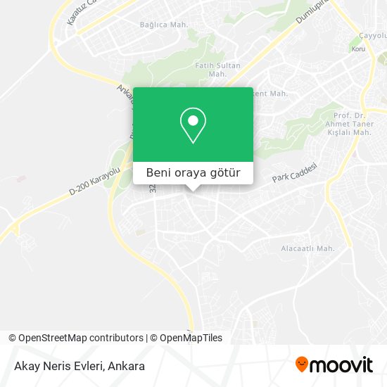 Akay Neris Evleri harita