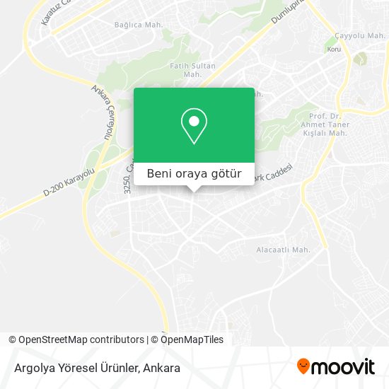 Argolya Yöresel Ürünler harita