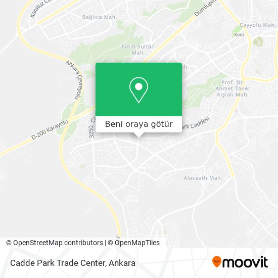 Cadde Park Trade Center harita