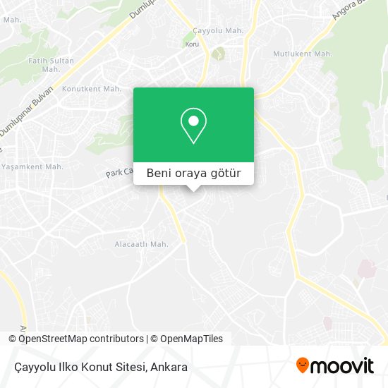 Çayyolu Ilko Konut Sitesi harita