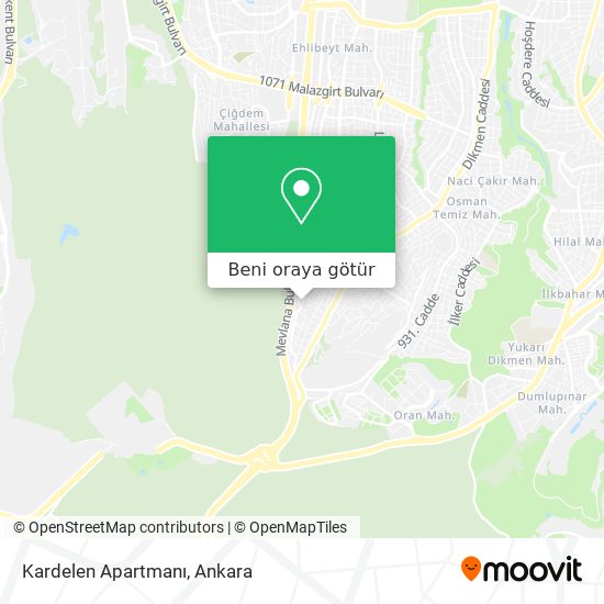 Kardelen Apartmanı harita
