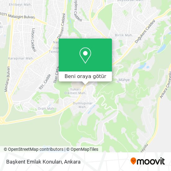 Başkent Emlak Konuları harita