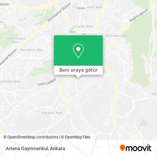 Artena Gayrimenkul harita