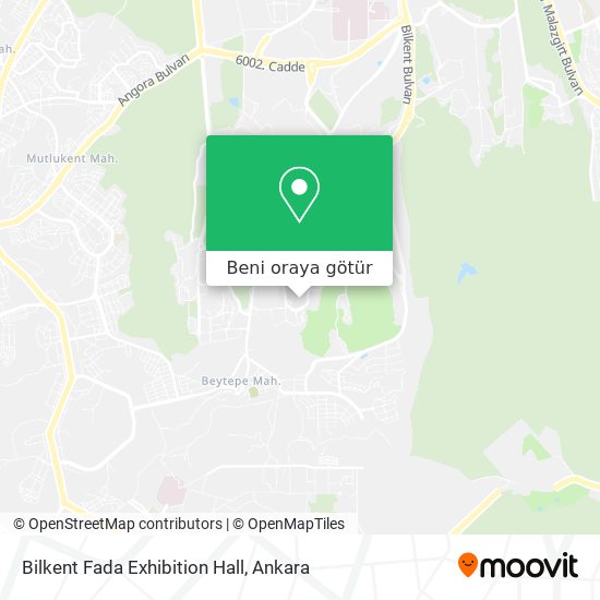 Bilkent Fada Exhibition Hall harita