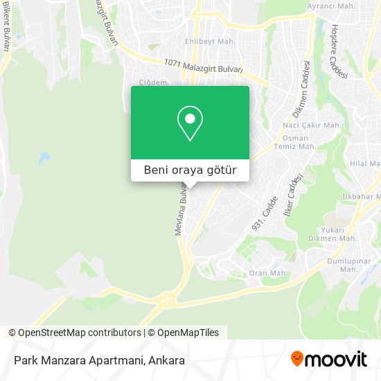 Park Manzara Apartmani harita