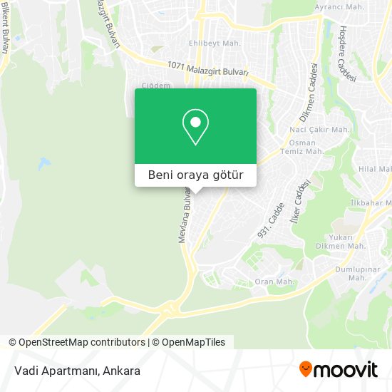 Vadi Apartmanı harita
