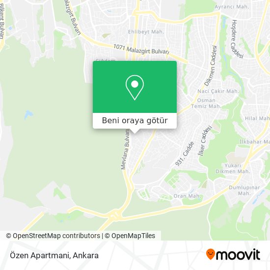 Özen Apartmani harita