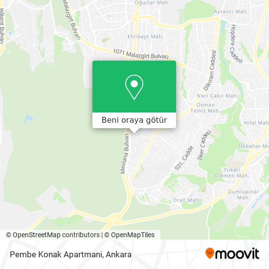 Pembe Konak Apartmani harita