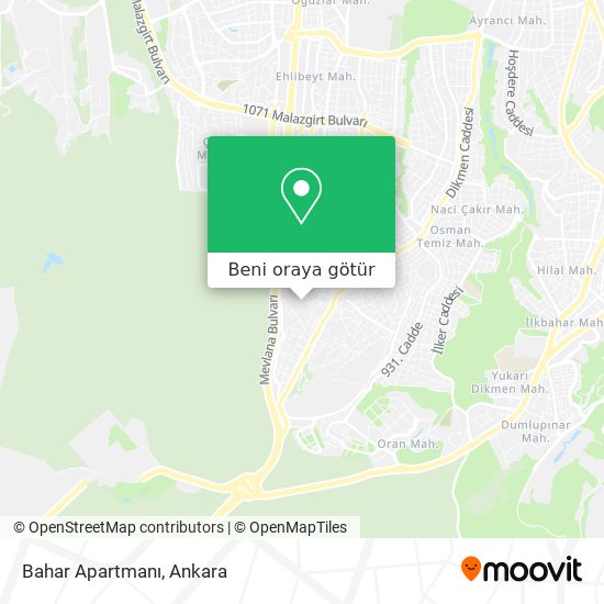 Bahar Apartmanı harita