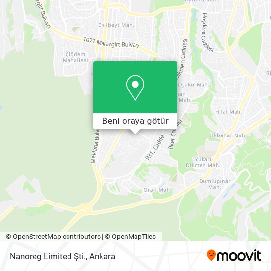 Nanoreg Limited Şti. harita