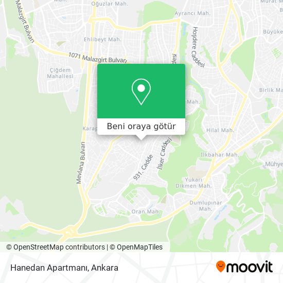 Hanedan Apartmanı harita