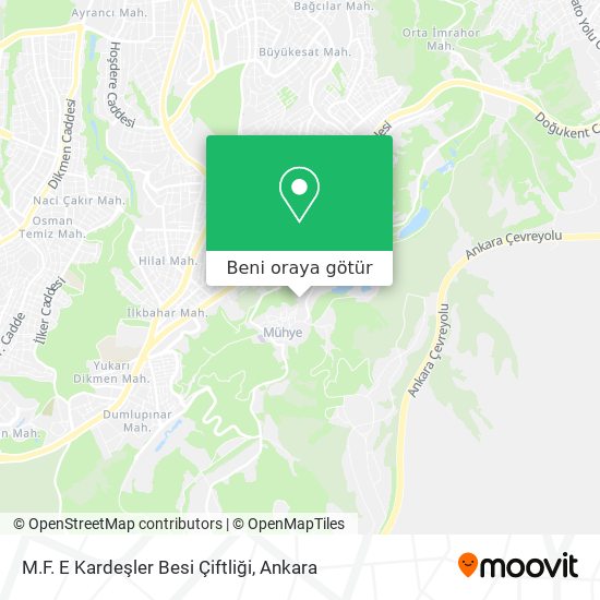 M.F. E Kardeşler Besi Çiftliği harita
