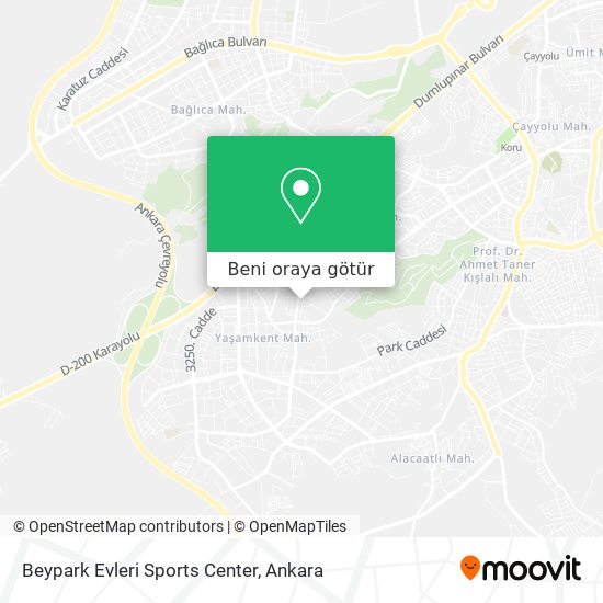 Beypark Evleri Sports Center harita