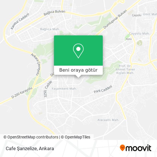 Cafe Şanzelize harita