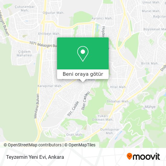 Teyzemin Yeni Evi harita
