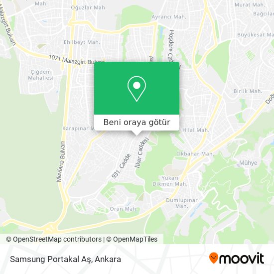 Samsung Portakal Aş harita