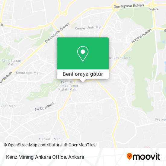 Kenz Mining Ankara Office harita