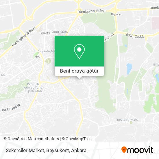 Sekerciler Market, Beysukent harita