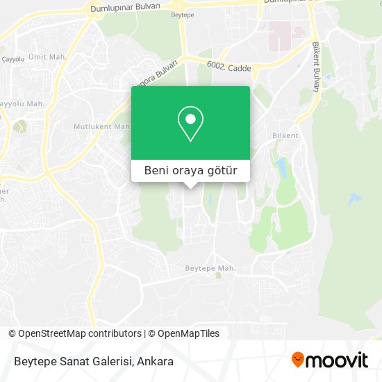 Beytepe Sanat Galerisi harita