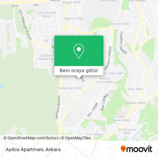 Aydos Apartmanı harita