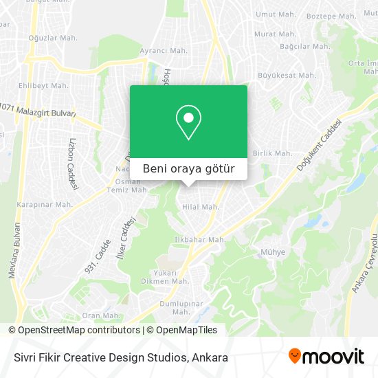 Sivri Fikir Creative Design Studios harita