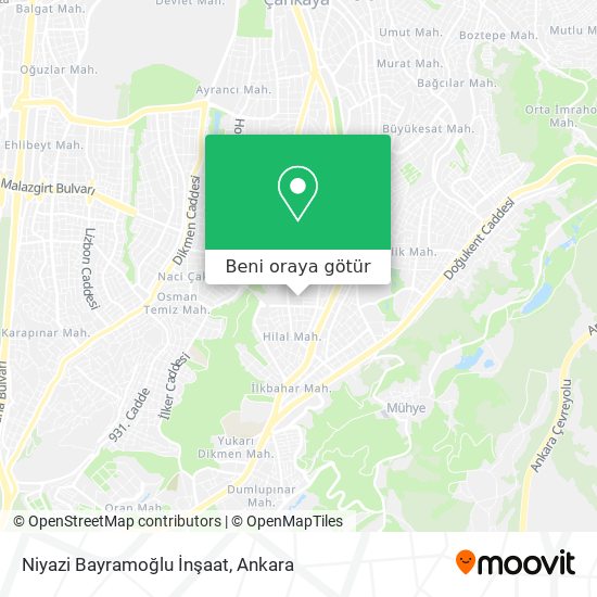 Niyazi Bayramoğlu İnşaat harita