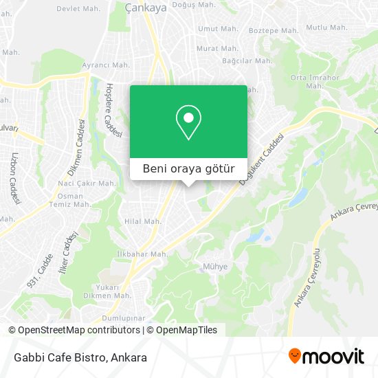 Gabbi Cafe Bistro harita