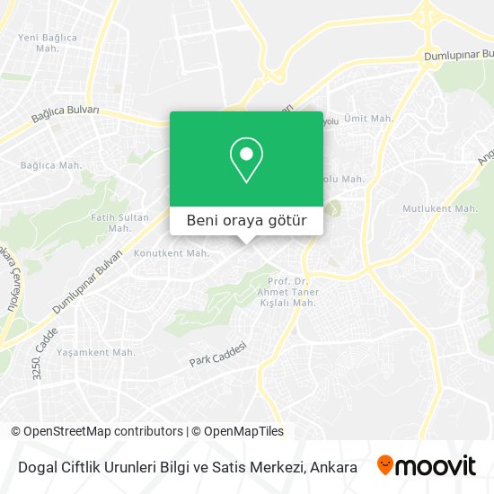 Dogal Ciftlik Urunleri Bilgi ve Satis Merkezi harita