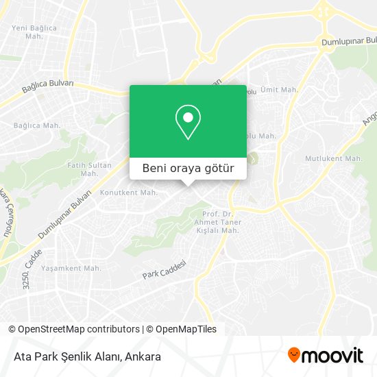 Ata Park Şenlik Alanı harita