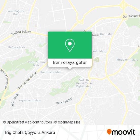 Big Chefs Çayyolu harita