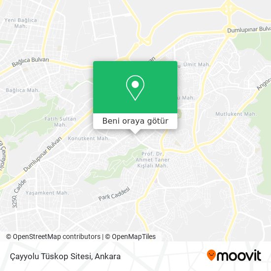 Çayyolu Tüskop Sitesi harita