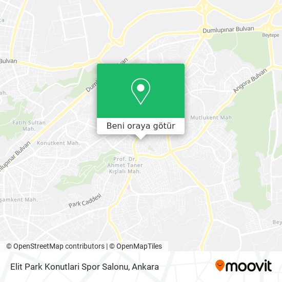 Elit Park Konutlari Spor Salonu harita