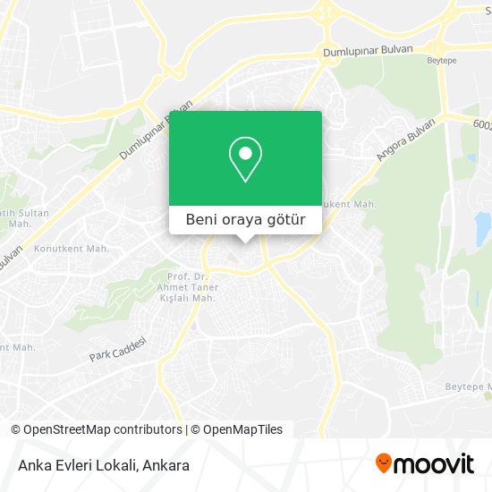 Anka Evleri Lokali harita