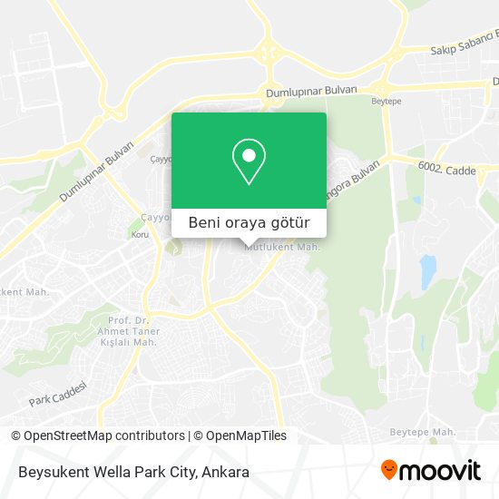 Beysukent Wella Park City harita