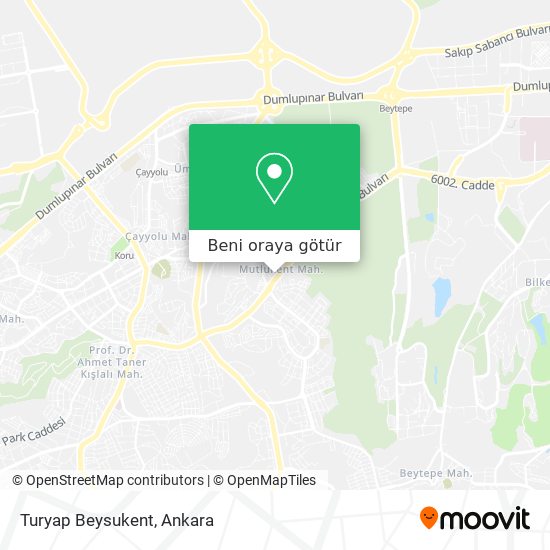 Turyap Beysukent harita