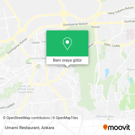 Umami Restaurant harita