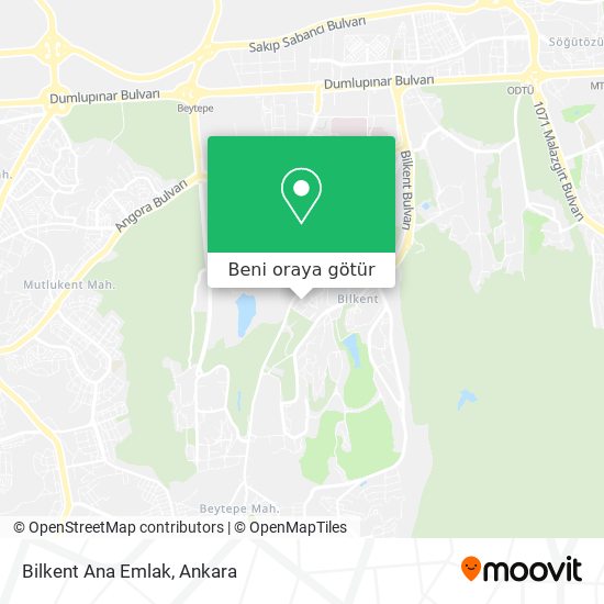 Bilkent Ana Emlak harita