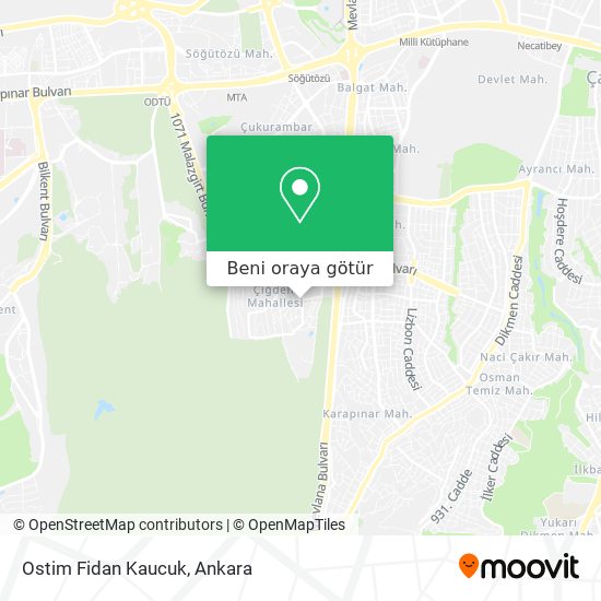 Ostim Fidan Kaucuk harita