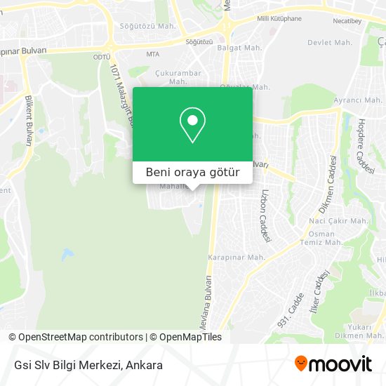 Gsi Slv Bilgi Merkezi harita