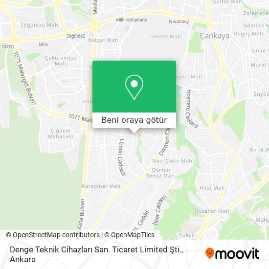 Denge Teknik Cihazları San. Ticaret Limited Şti. harita