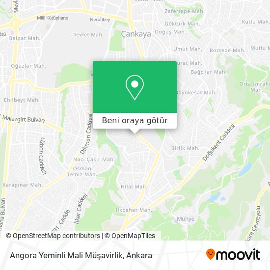 Angora Yeminli Mali Müşavirlik harita