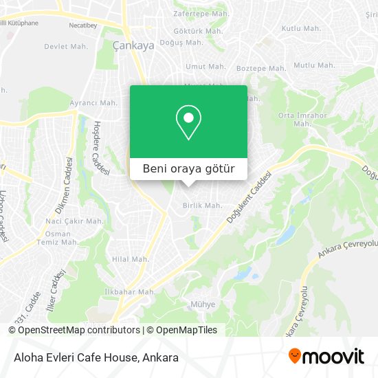 Aloha Evleri Cafe House harita